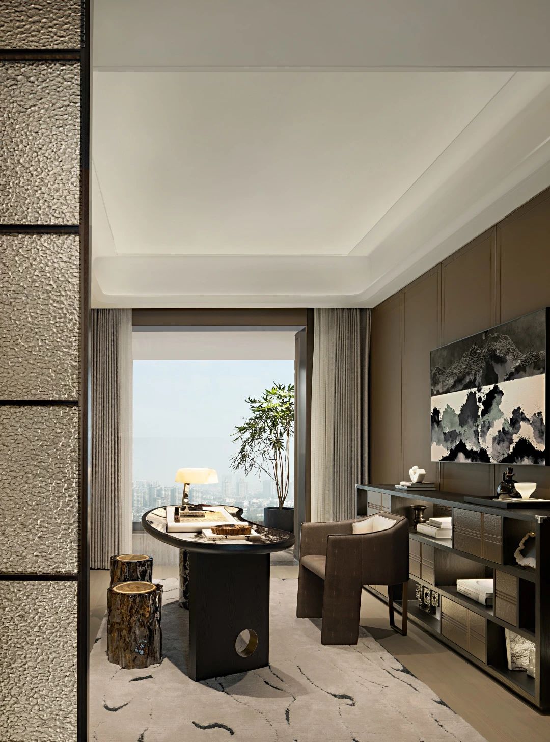 广州长隆越秀瑞麓府样板房建面约253,205m²户型丨中国广州丨硬装矩阵纵横,软装矩阵鸣翠-36