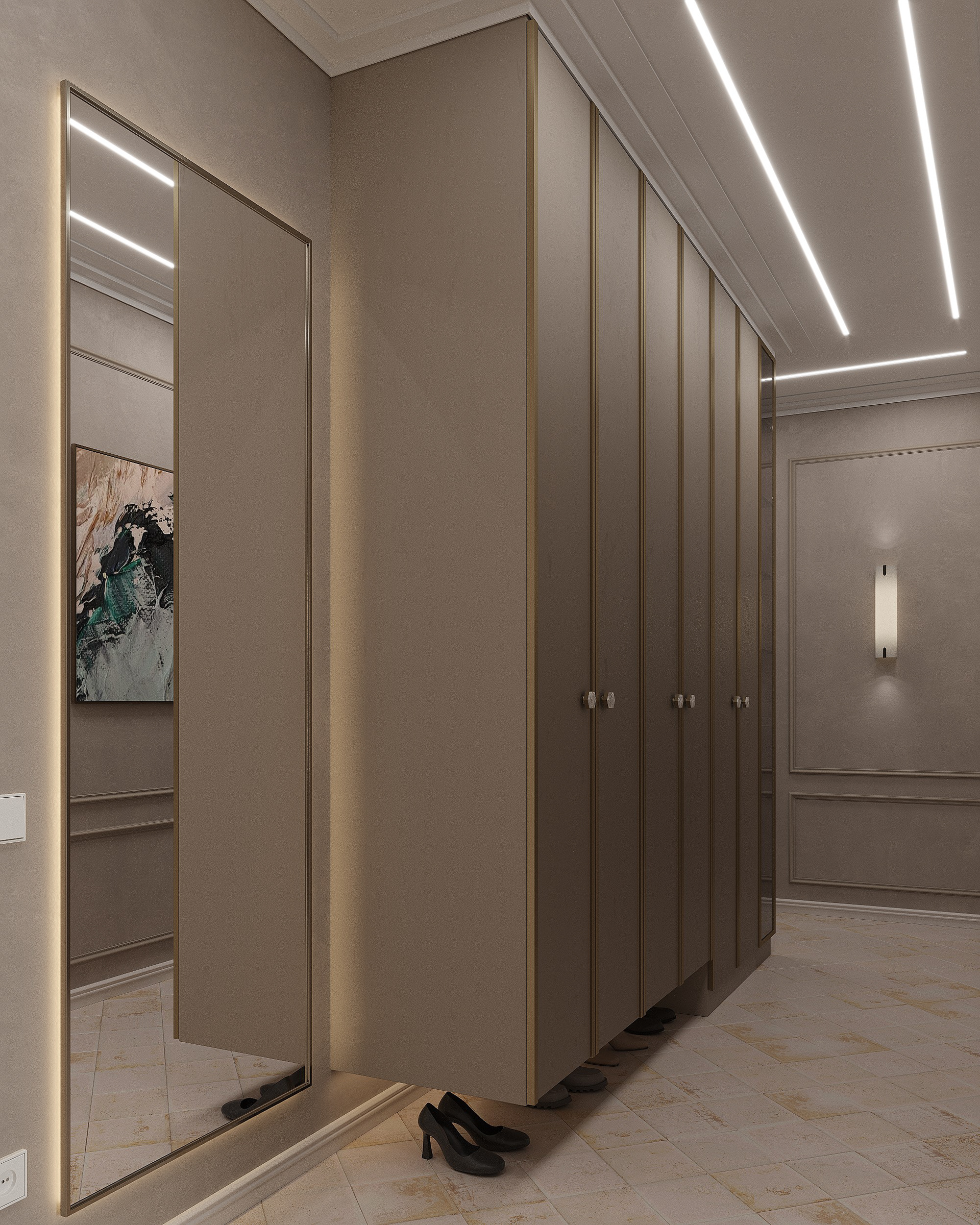 现代明暗色调的融合空间丨乌克兰基辅丨Natalia CHUPYS-14