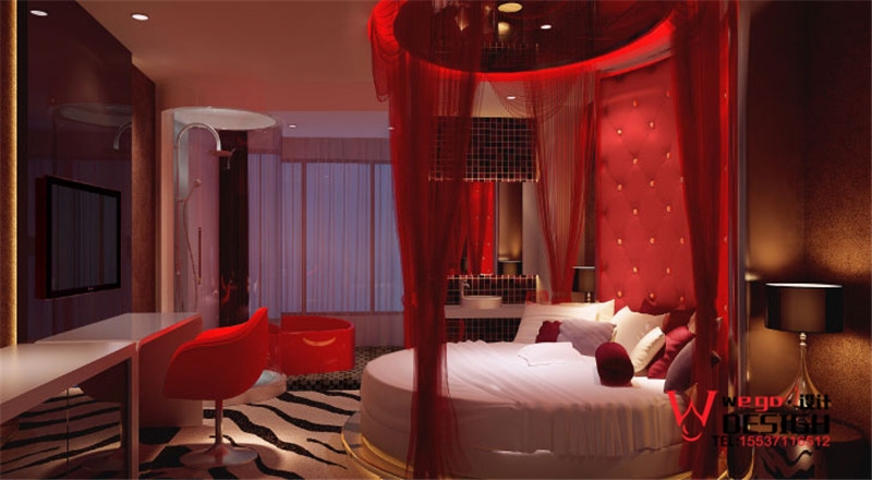 创意主题酒店设计 · 郑州山楂树情侣主题酒店装修设计-5