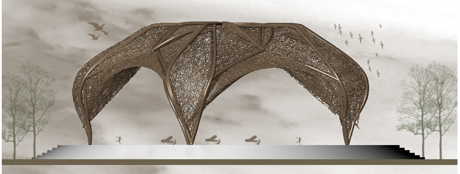 Woven Biomimicry Pavilion（编织仿生馆）-18