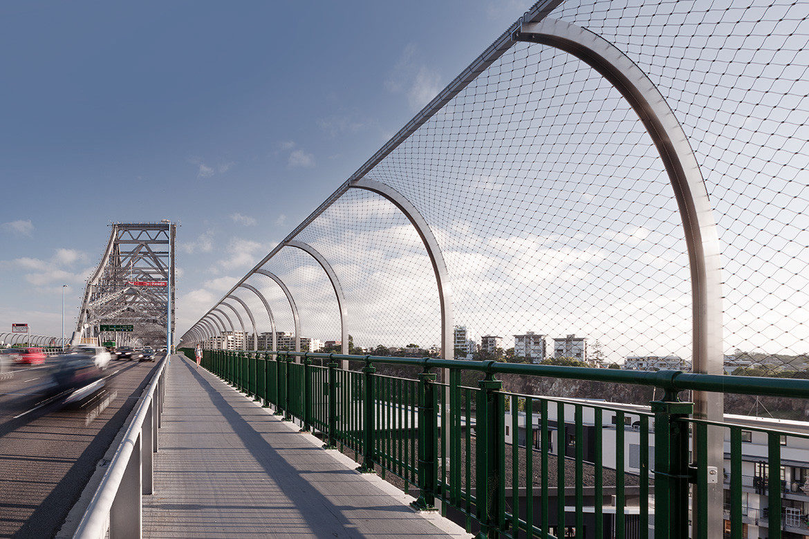 Held together by function and aesthetics: tensile mesh barriers and facades | IndesignLive-0