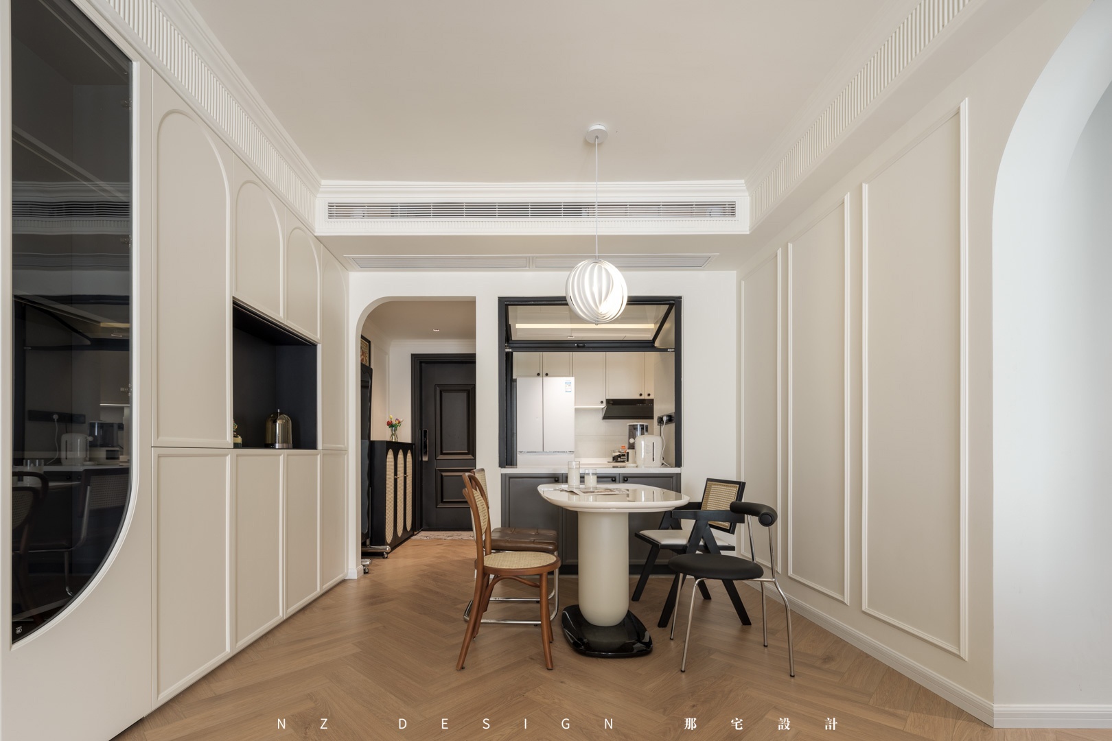 90后两人一猫的惬意法式奶油风丨中国深圳丨那宅设计事务所-54