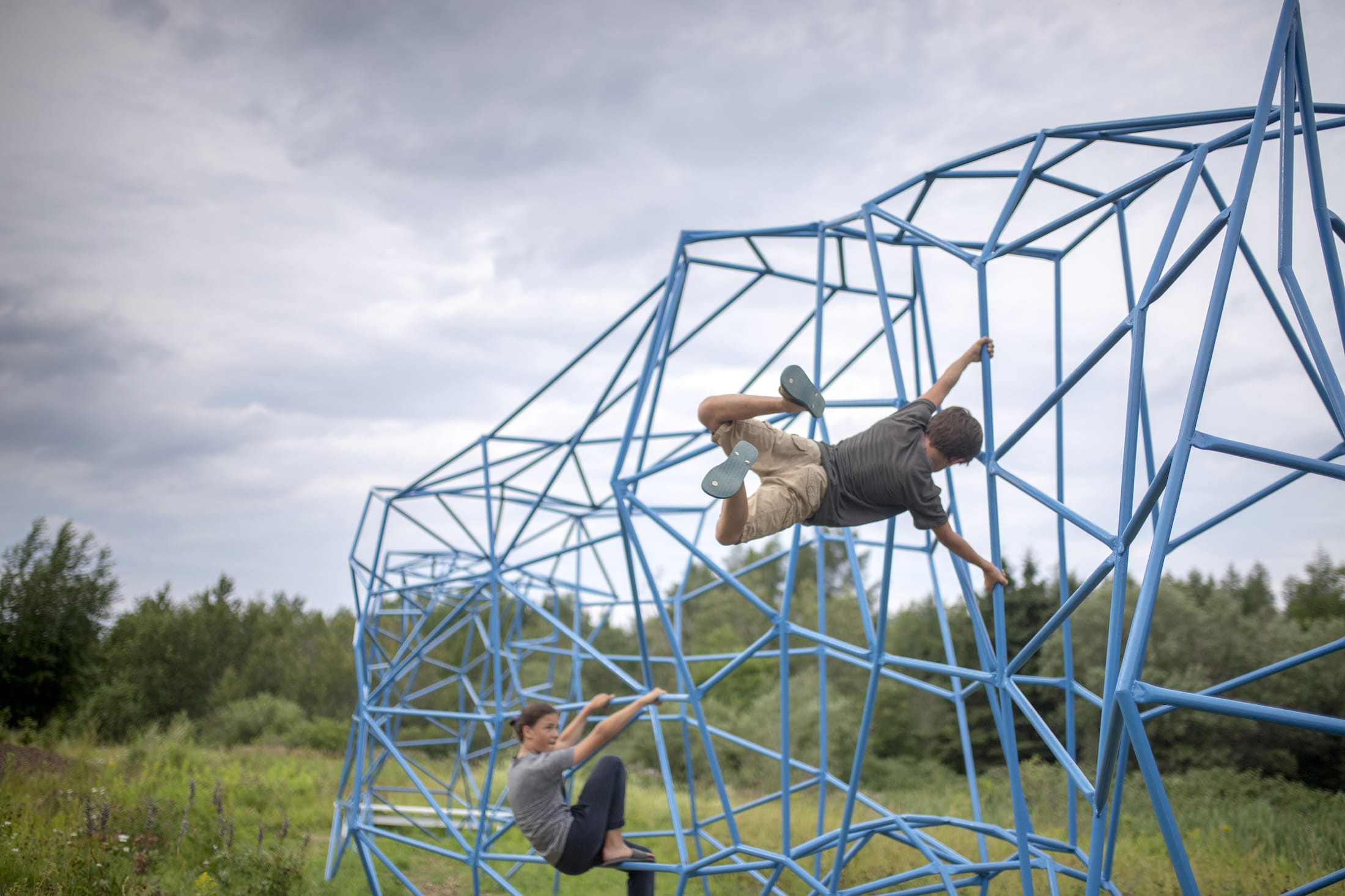 2019 加拿大国际花园节 | 彩色“岩石”结构装置引人入胜-15