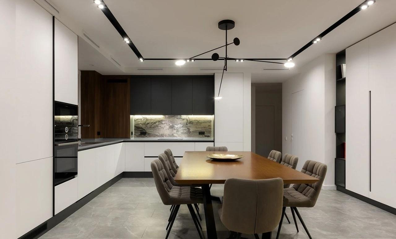 乌克兰98㎡现代风公寓设计，角落空间这样设计太实用了！-41