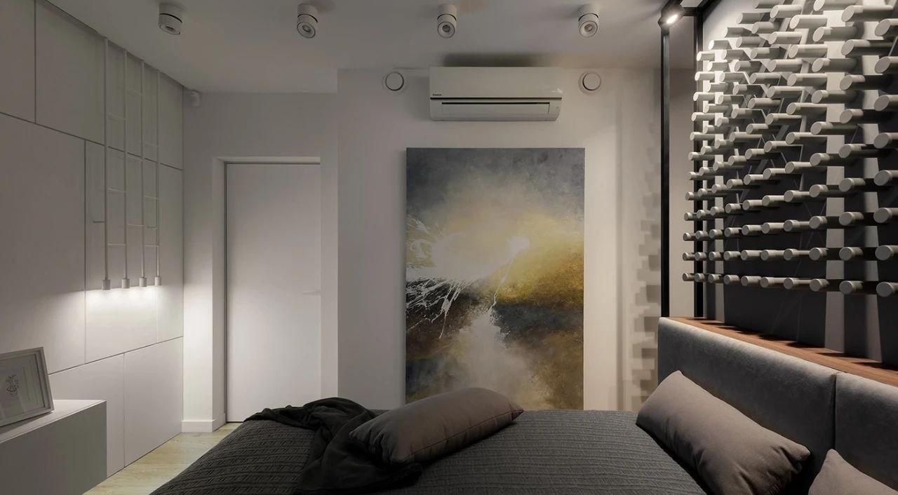 乌克兰98㎡现代风公寓设计，角落空间这样设计太实用了！-54