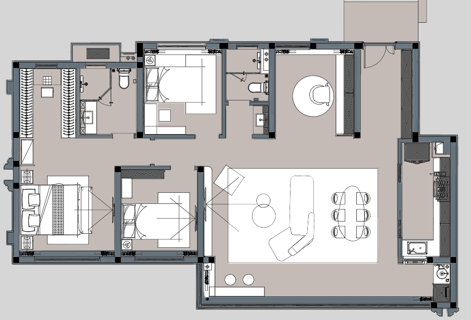 成都·人居国贸·林语上城样板间软装设计丨中国成都丨深圳市伊派室内设计有限公司-62