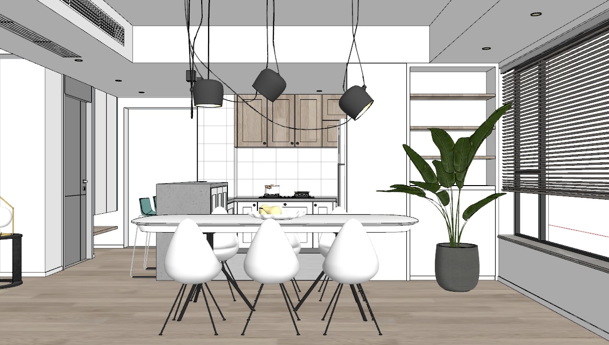 免费Sketchup客厅模型下载-3