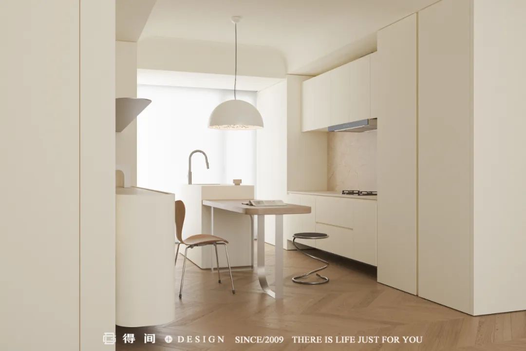 得间设计 | 静谧中自然生长着的奶油极简宅-39