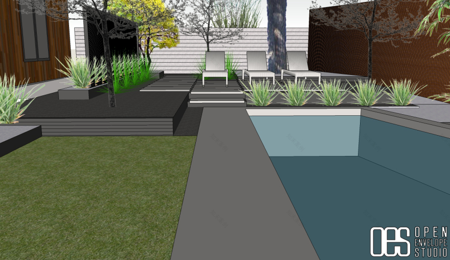 阿贝纳特住宅 | 现代简约的庭院景观设计-28