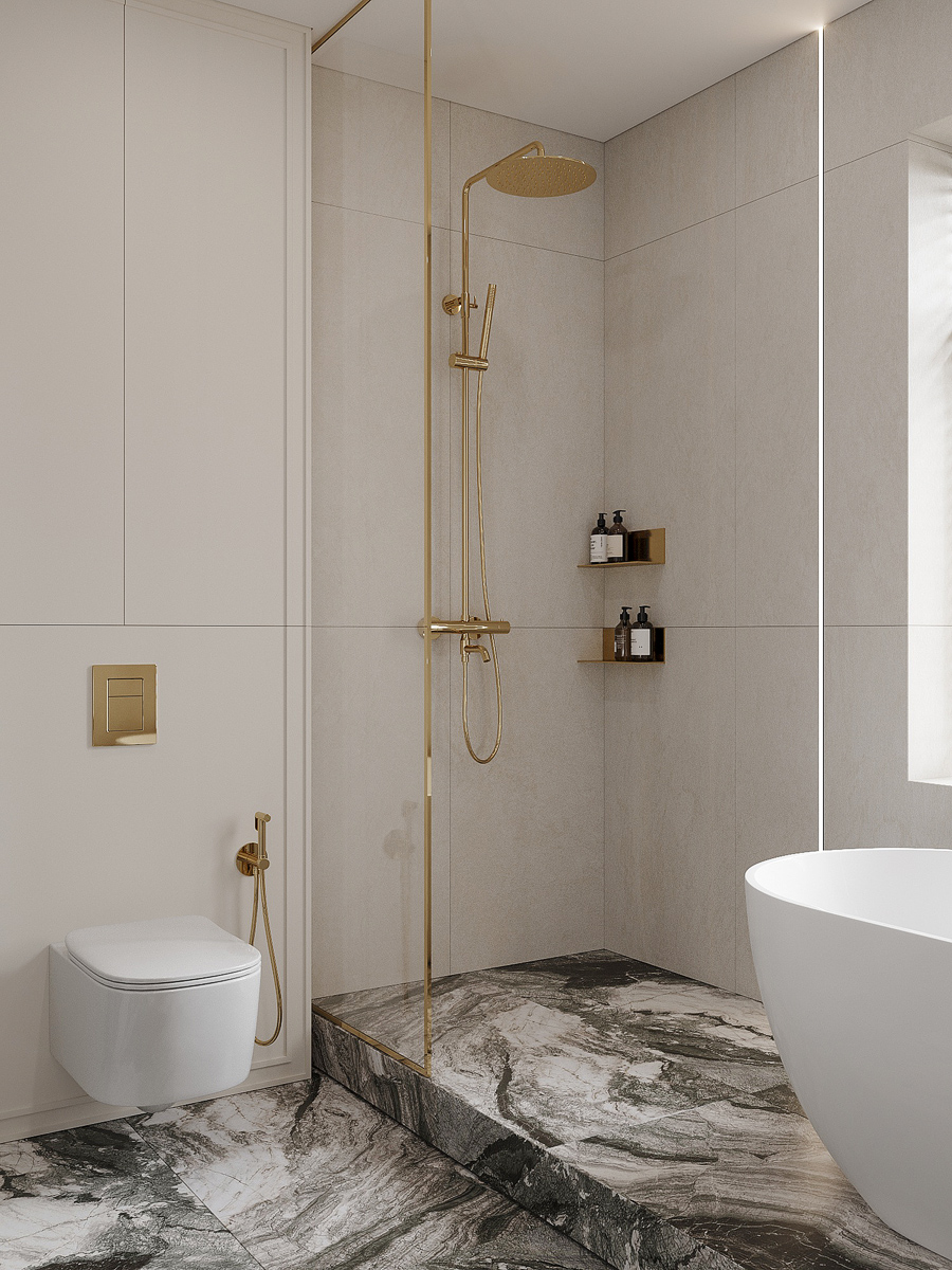 Современная классика в интерьере частного дома-41