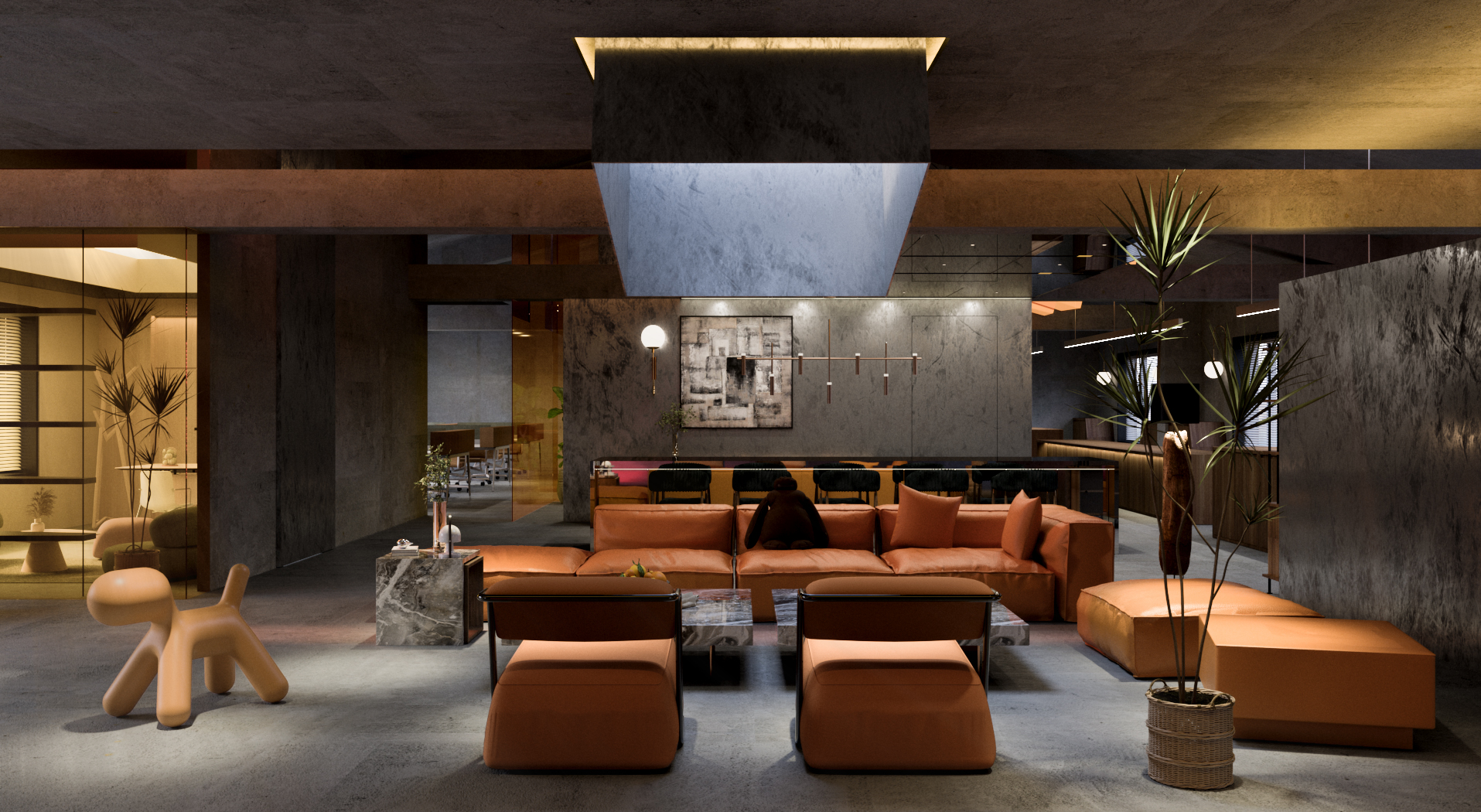 500 平小办公室室内设计-2