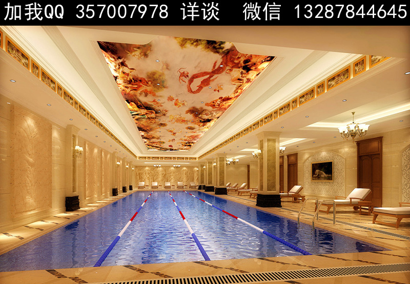 游泳馆设计案例效果图2-3
