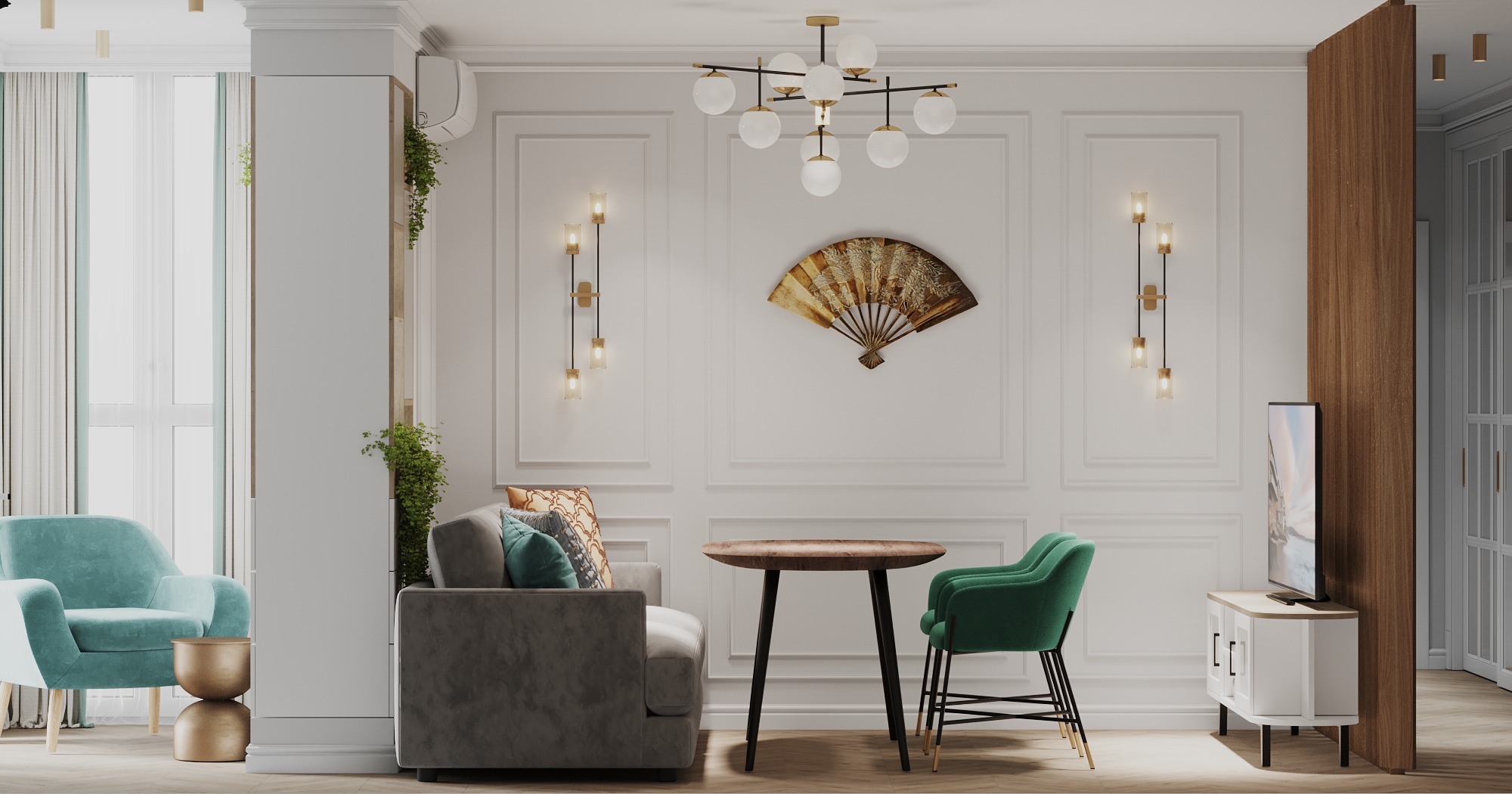 萨马拉市71平米城市公寓更新项目丨俄罗斯萨马拉丨维多利亚·叶罗希娜（Виктория Ерохина）-0