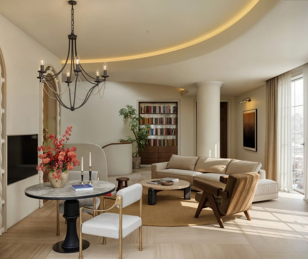 重庆紫檀庄园1300m²曲境别墅丨中国重庆丨美及空间设计-74