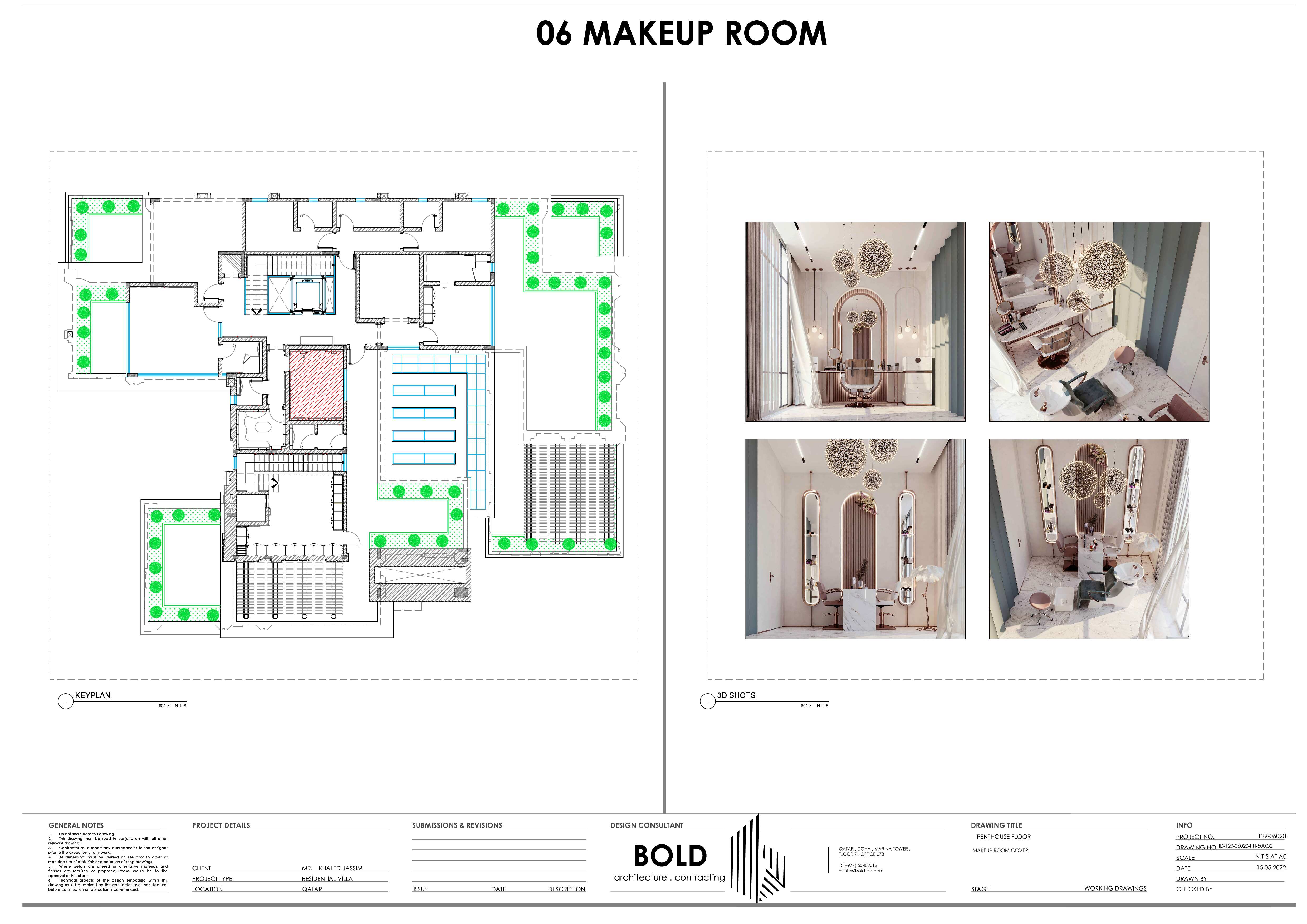 MAKE UP ROOM 技术图纸丨卡塔尔丨BOLD.CO.-6