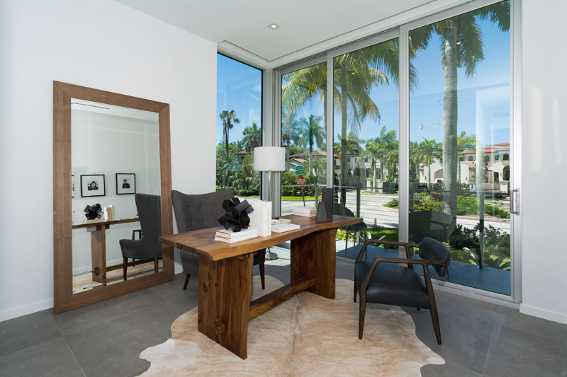 迈阿密棕榈岛上的私人住宅 | 自然光与水景的完美融合-24