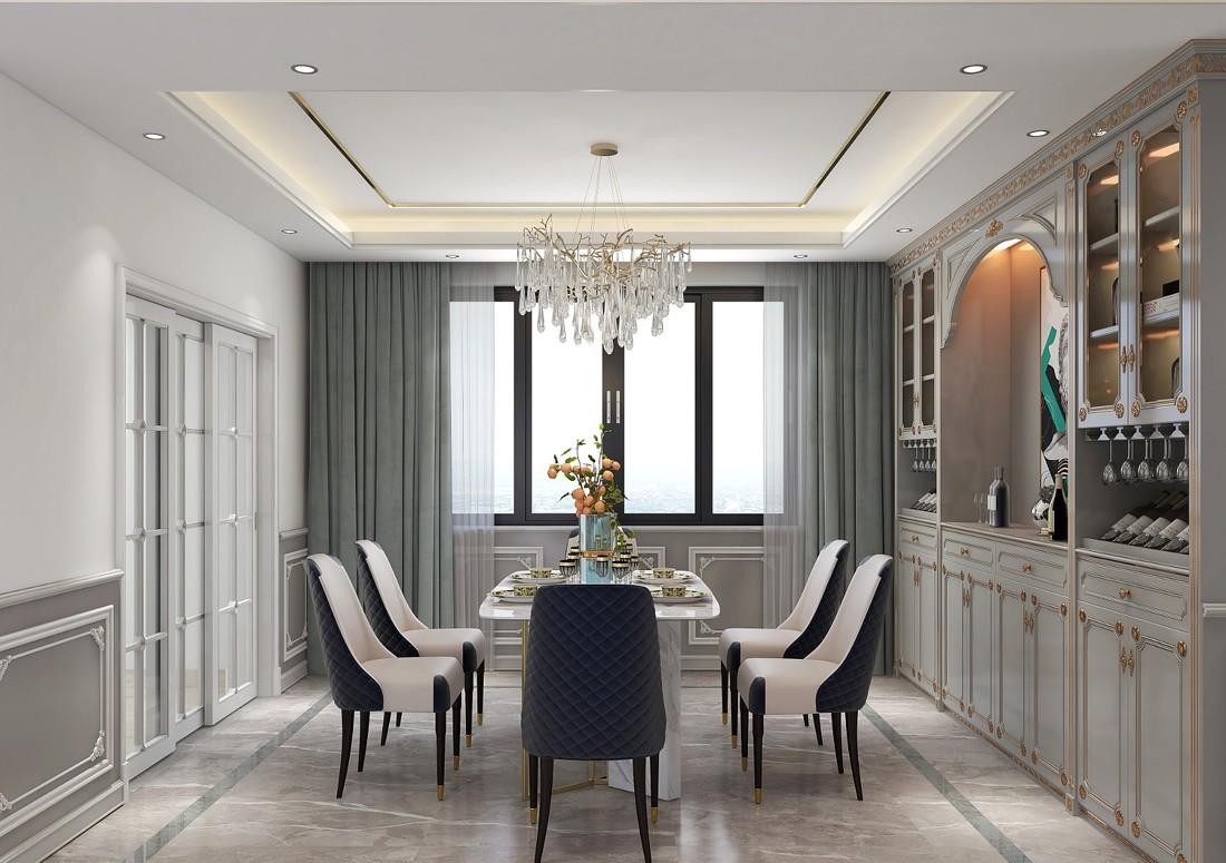 187㎡欧式轻奢风,打造典雅艺术空间-8