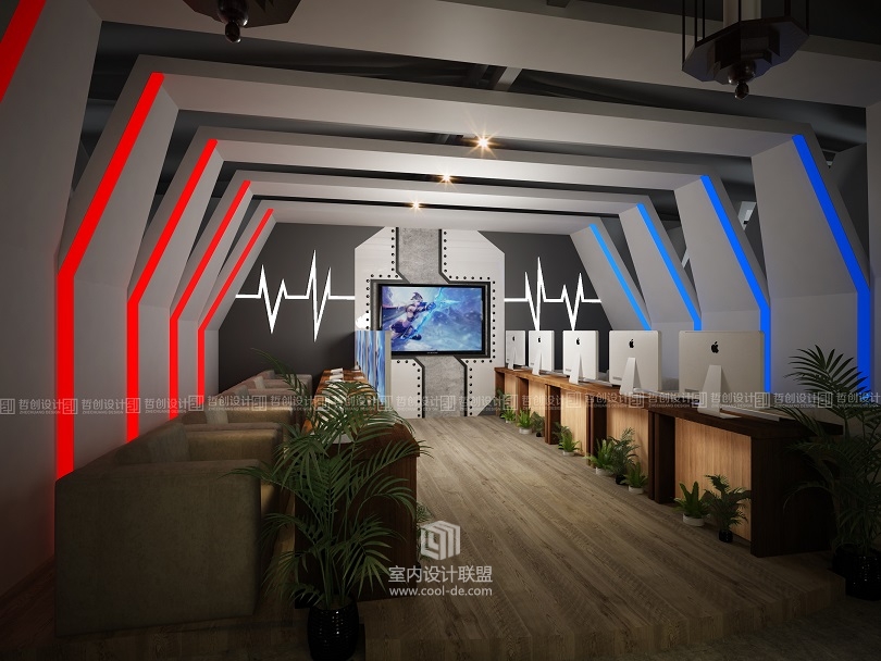 昆明专业网咖装修设计效果图分享 昆明网咖装修设计-33