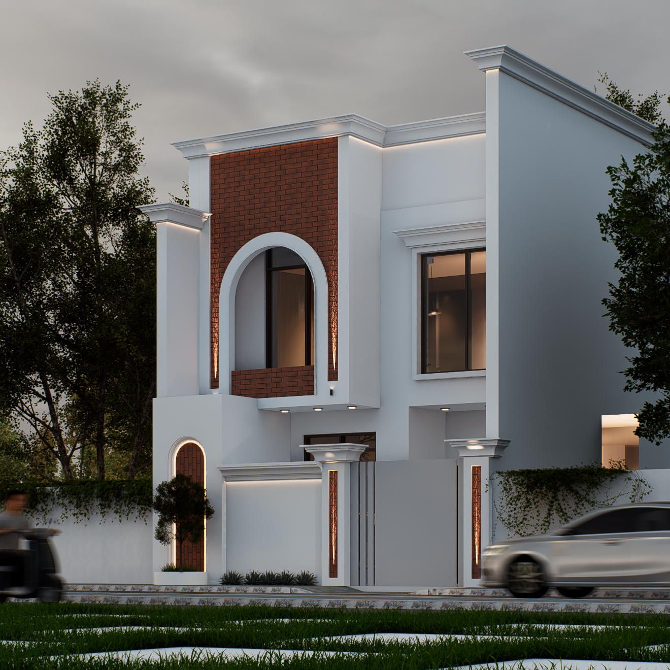 现代住宅立面 – 7·5米宽-6