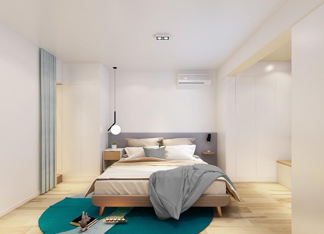 青橙设计 · 温暖简约的平层之家-36