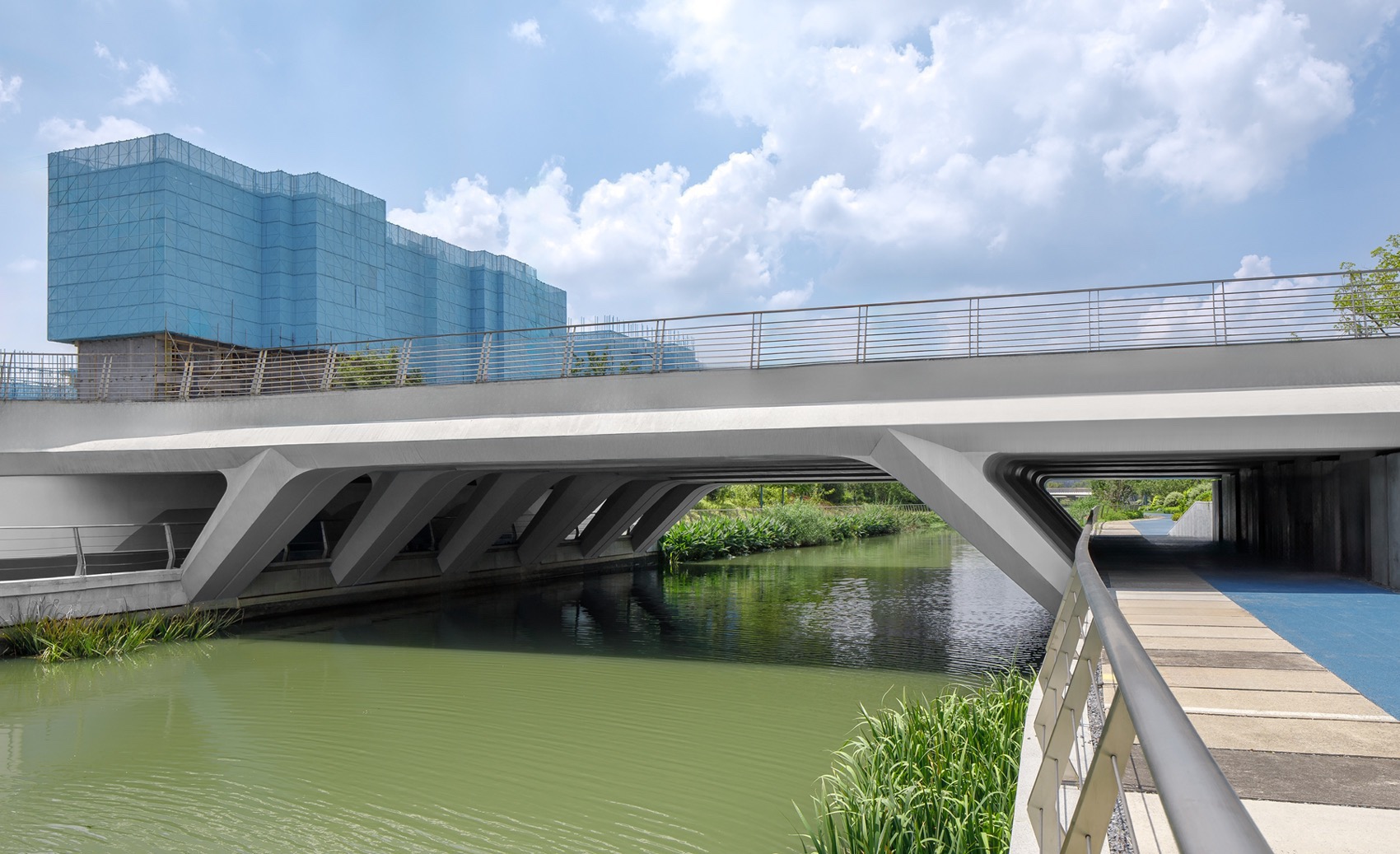 南京南部新城步行桥和车行桥丨中国南京丨NAN 建筑事务所+和作结构建筑研究所-36