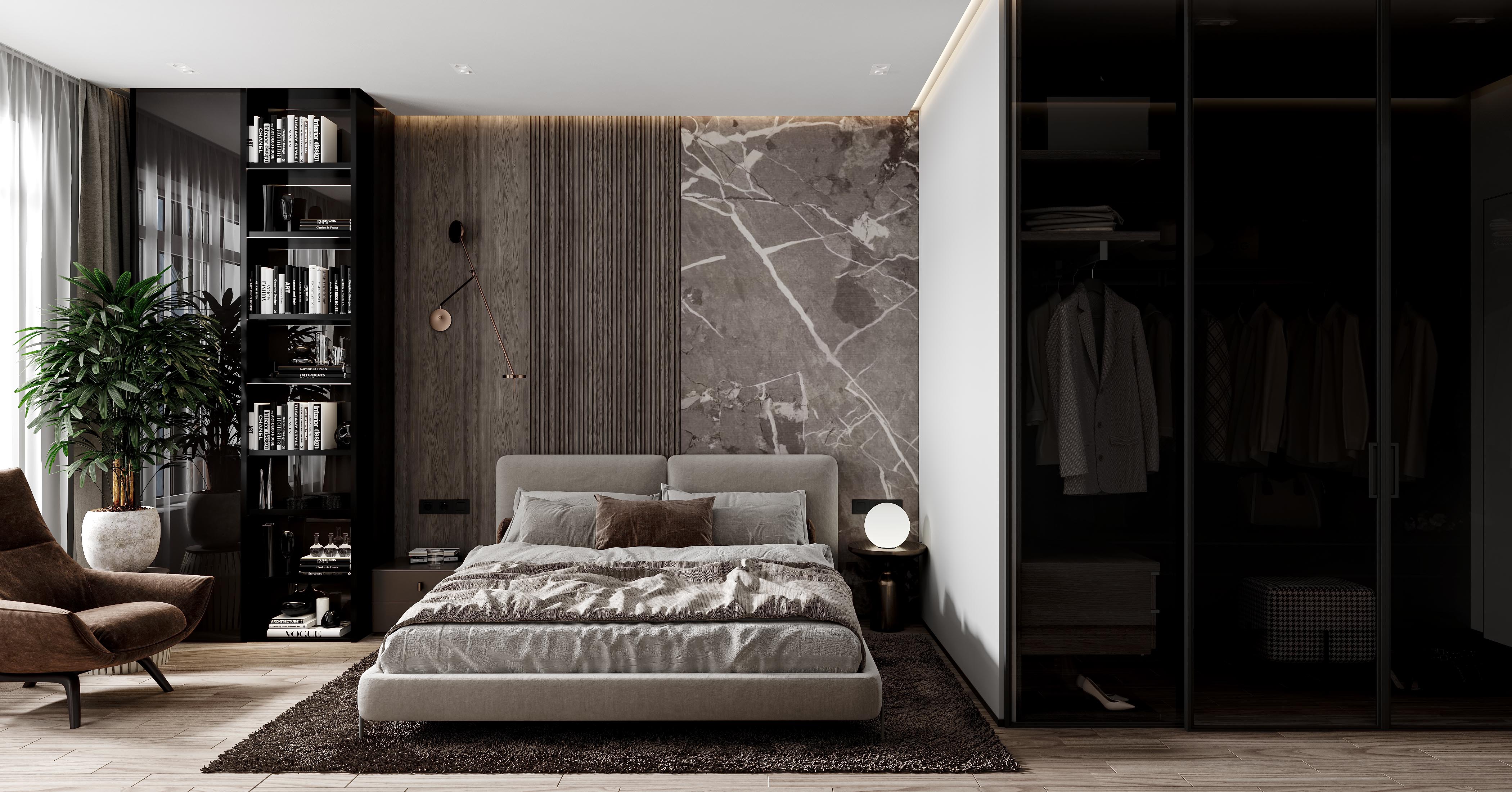 Modern dark apartment-13