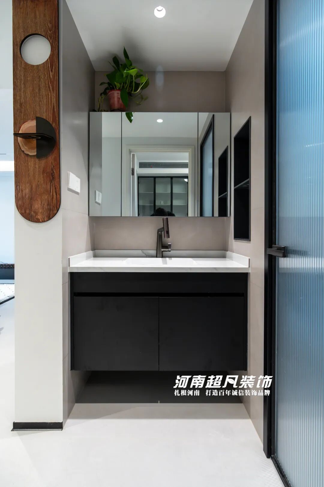 完工首发丨金水区美盛教育港湾，110平黑白灰极简风，色彩纯粹层次丰富-194