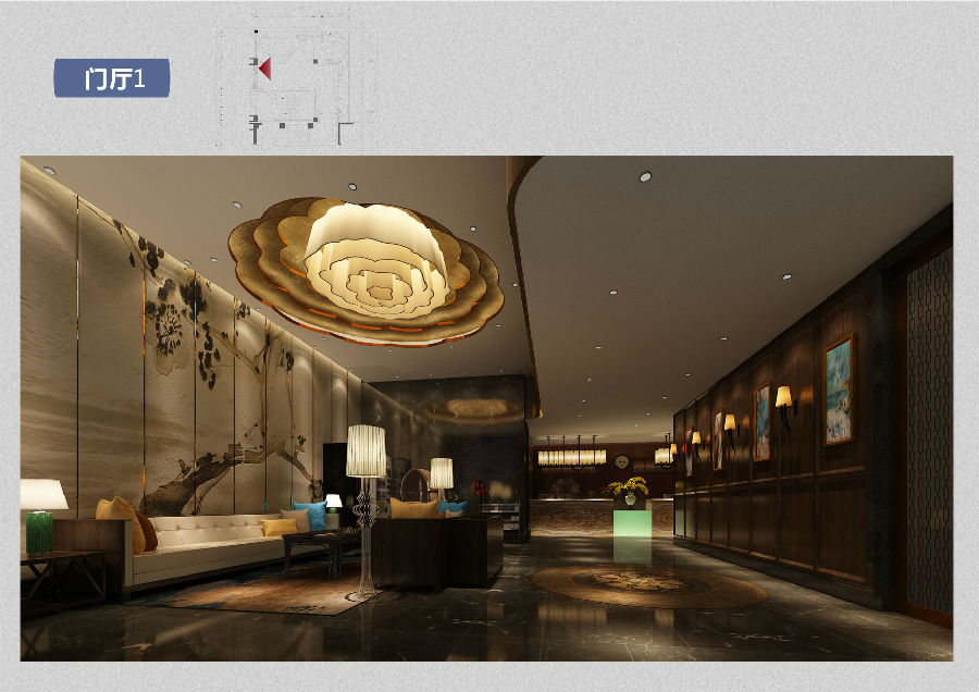 上海博仁设计精品酒店装饰装修效果图施工图设计-9