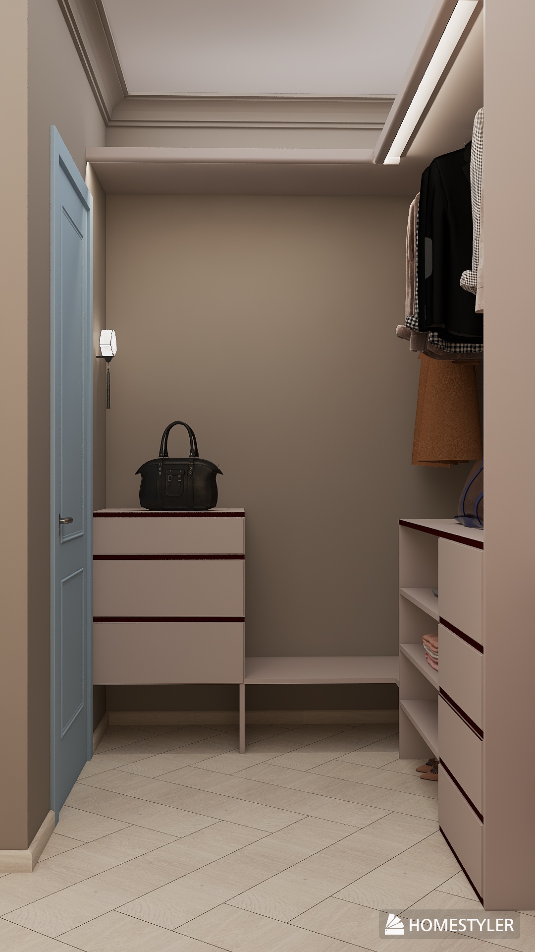 Дизайн Спальни и детской для пары с двумя детьми-5