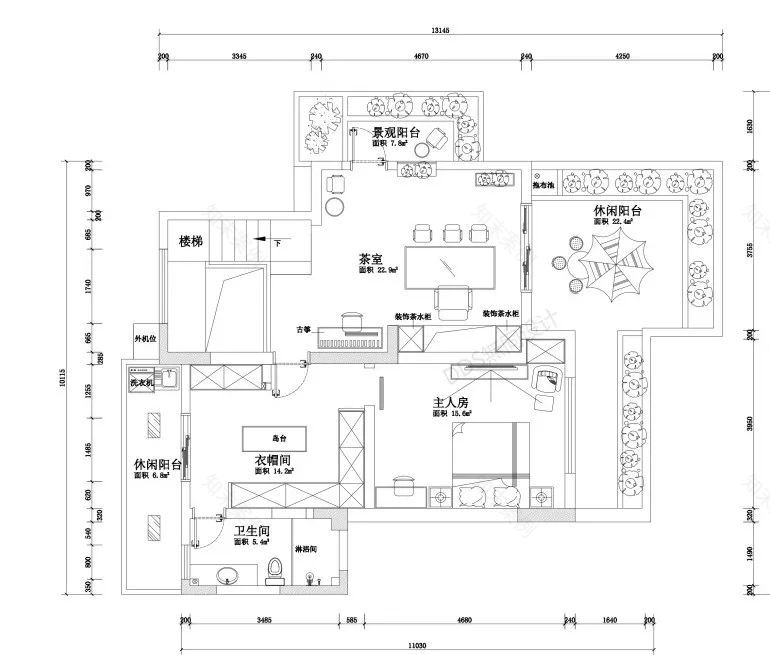 新中式复式住宅,融入古典与现代神韵-51