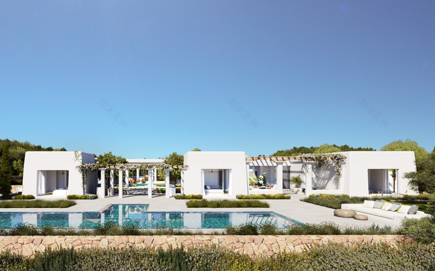 18 位建筑大师的伊维萨岛私人别墅设计,自然融入奢华-117