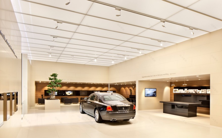 劳斯莱斯展厅的豪华照明设计-7