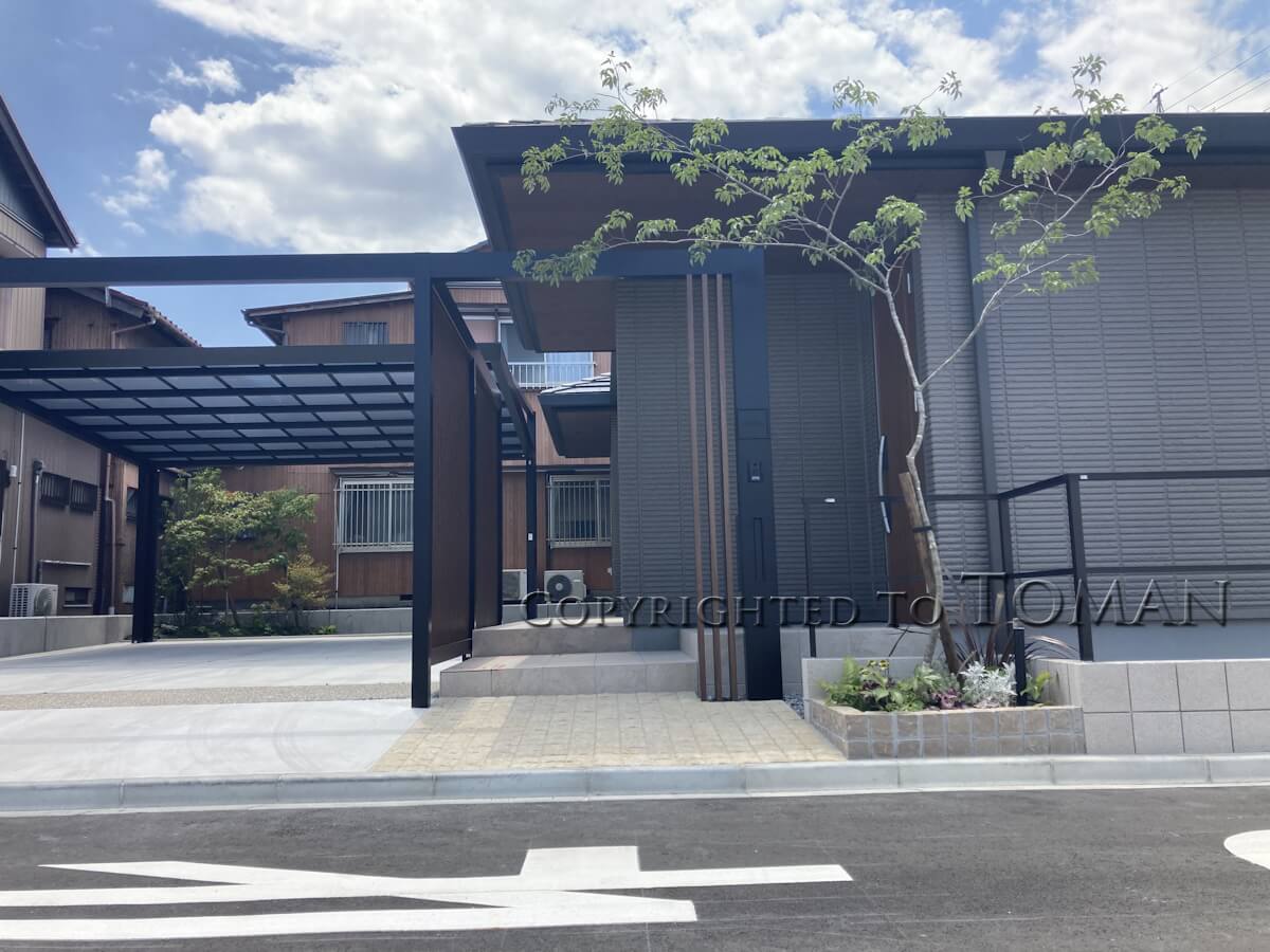 三重県四日市市S様邸和モダン新築外構工事丨日本三重-5