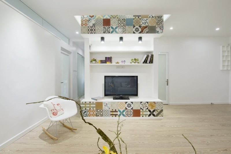 Ceramic Tiles Used for Artistic Interior Space – HT Apartment in Vietnam-5