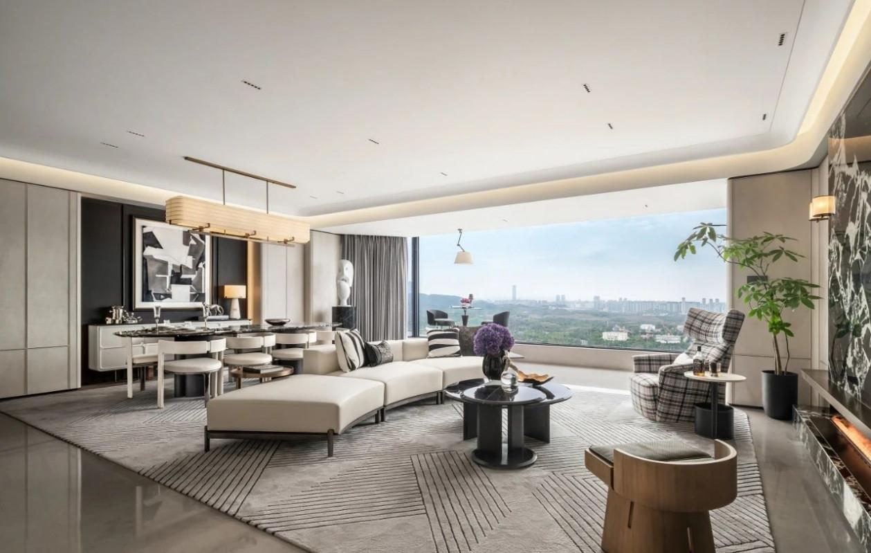 南宁轨道C11大平层344㎡丨中国南宁丨李益中空间设计-3