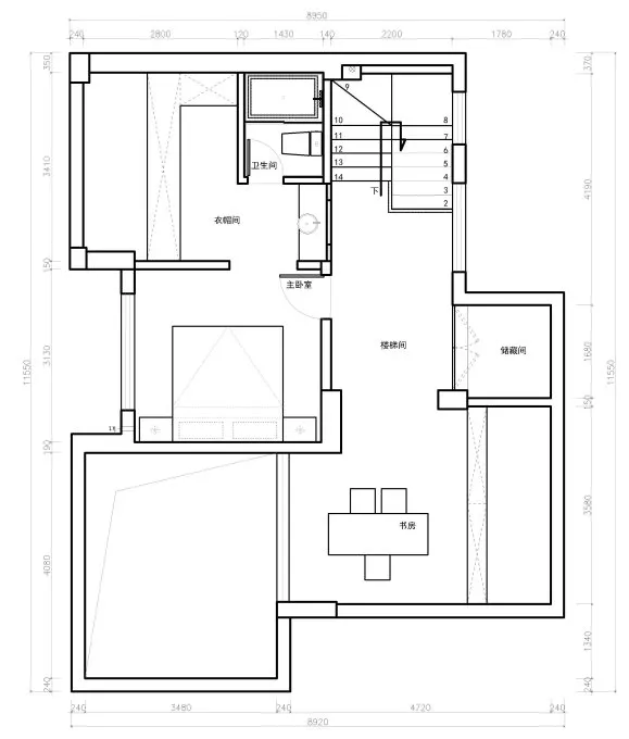 金地太阳城 200㎡现代跃层住宅丨支点环境艺术设计-71