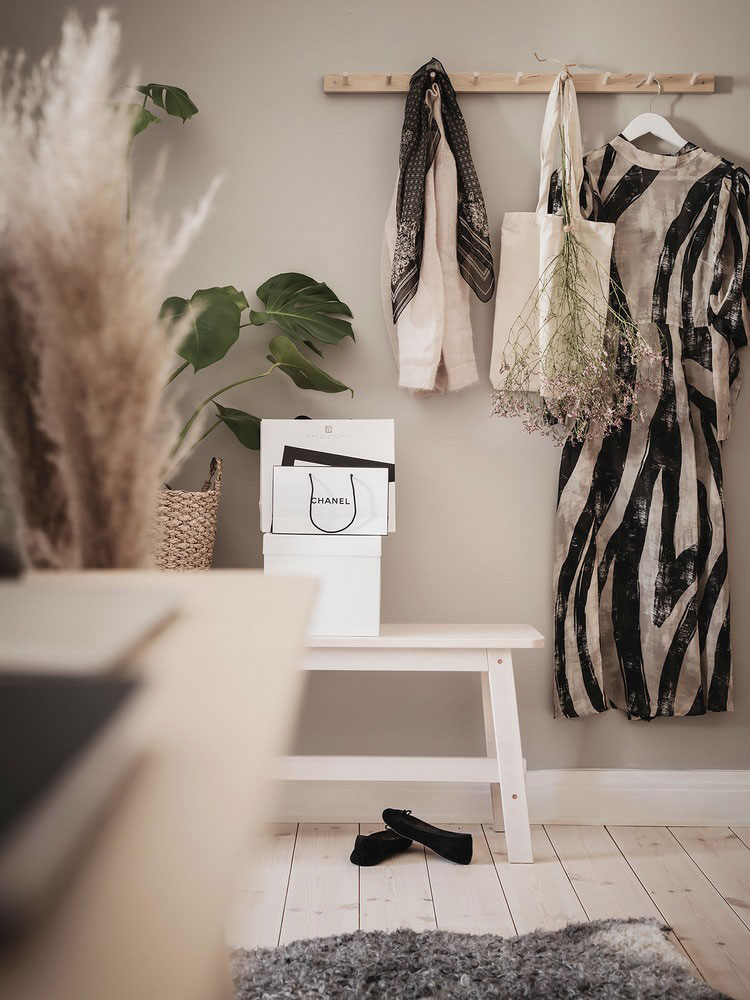 瑞典灰色调公寓，厨房卧室分区设计-30