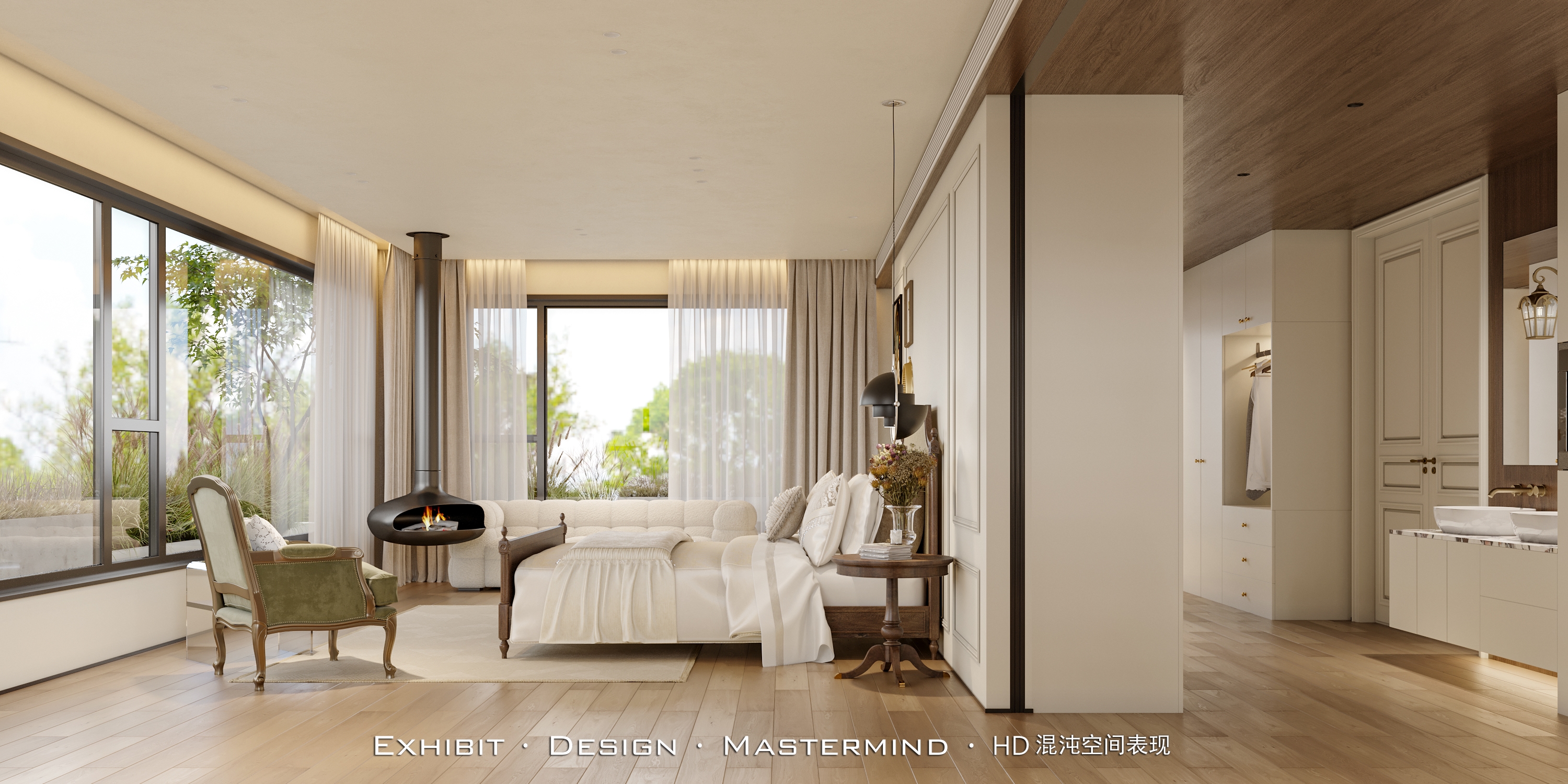 新作首发 现代极简风 客餐厅×混沌空间视觉表现-6