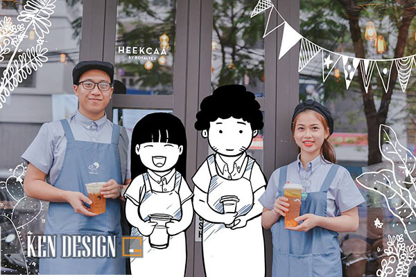 Heekcaa Lê Đại Hành奶茶店室内设计丨越南河内丨Kendesign室内设计公司-8