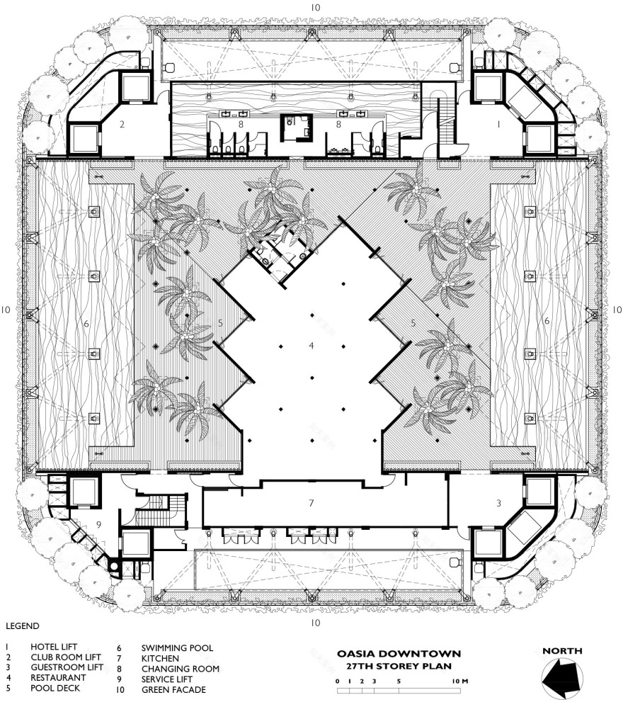 新加坡 Oasia 酒店 | 热带城市土地利用集约化设计的新典范-61