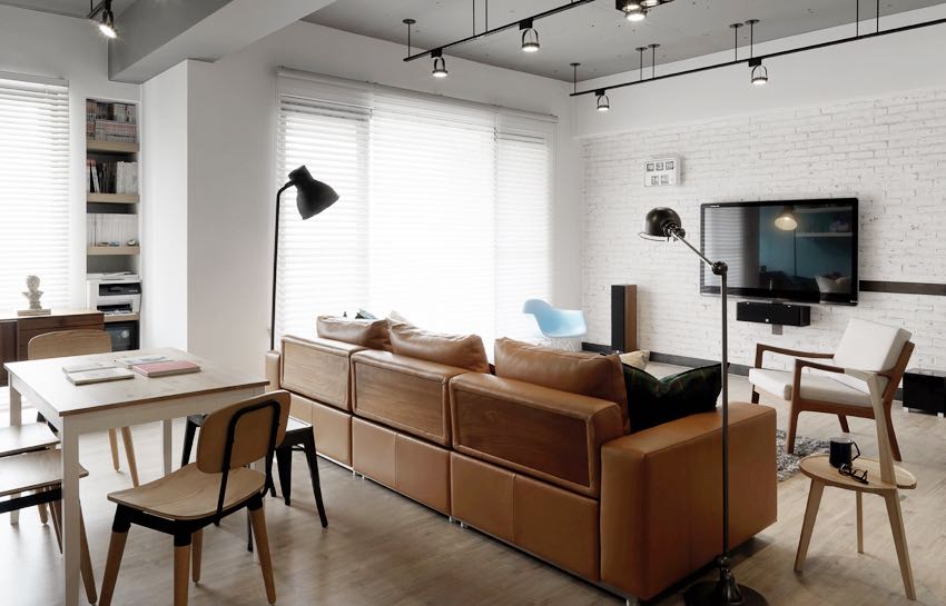 台中 40 坪工业北欧混搭风新婚宅，打造自然采光与个性空间-5