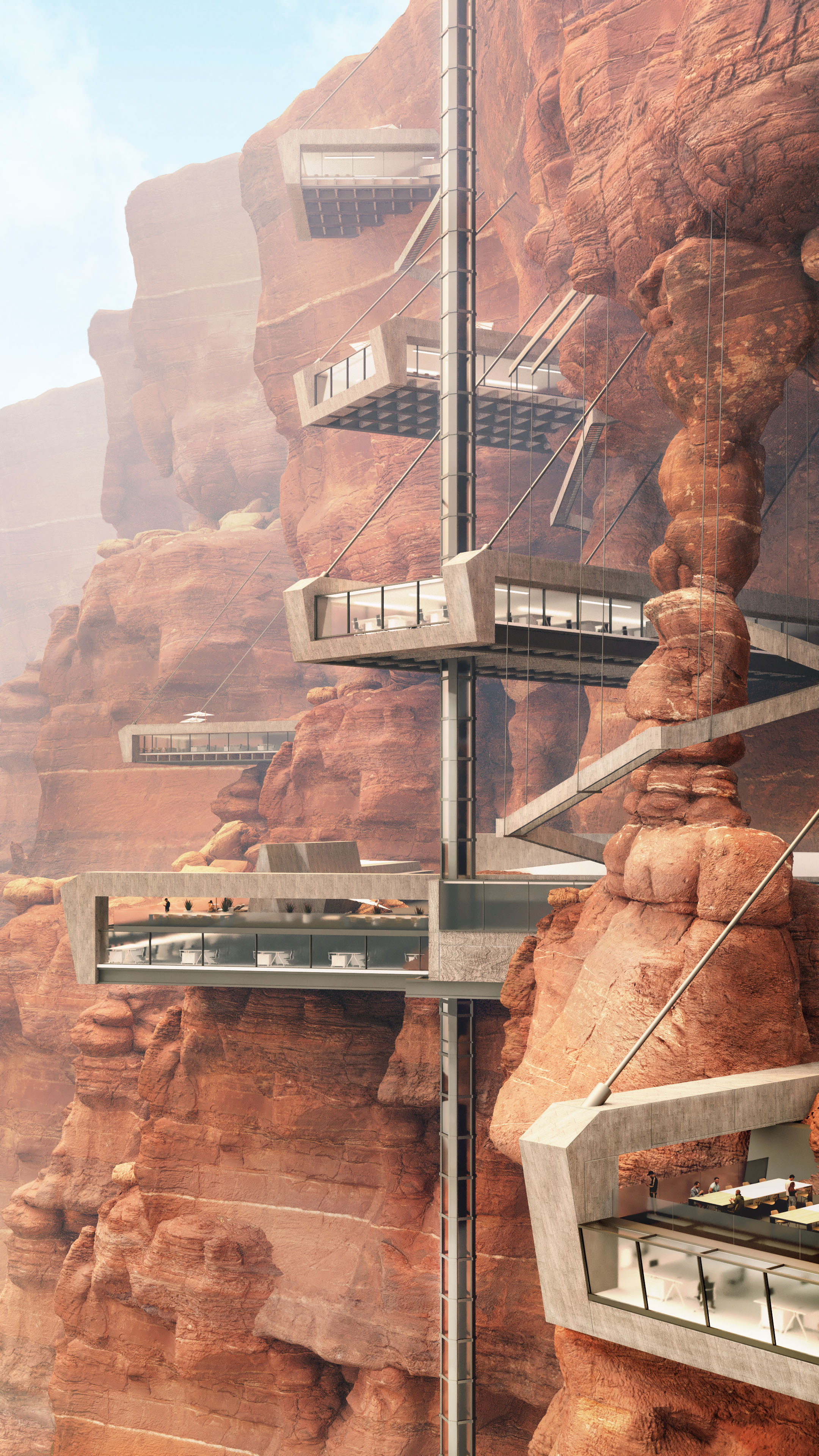 悬崖峭壁上的冒险之旅·Cliff and Climb 总部办公室设计丨Meme Architects-10