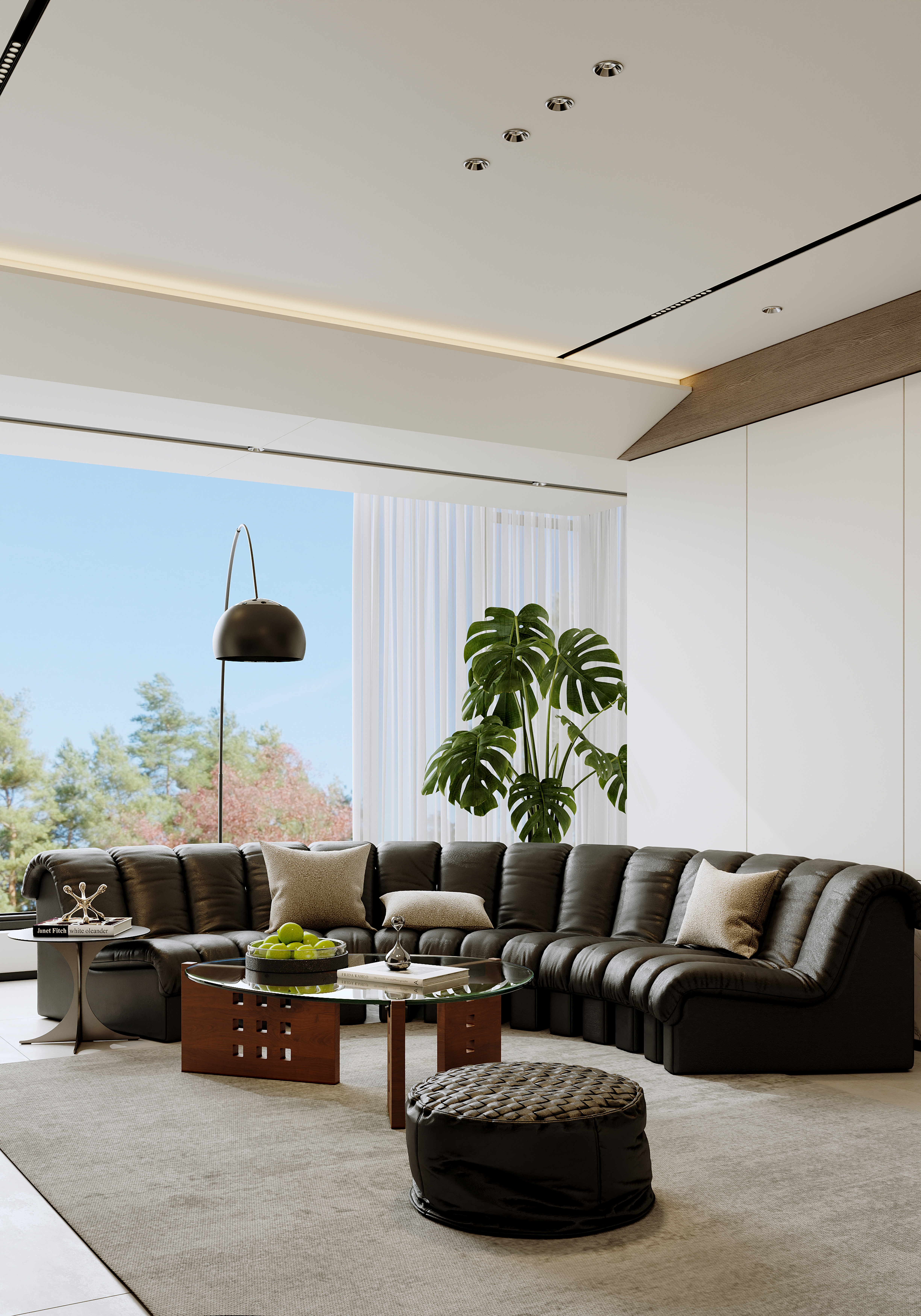 荣华府215㎡现代黑白灰效果表现丨中国沈阳-3