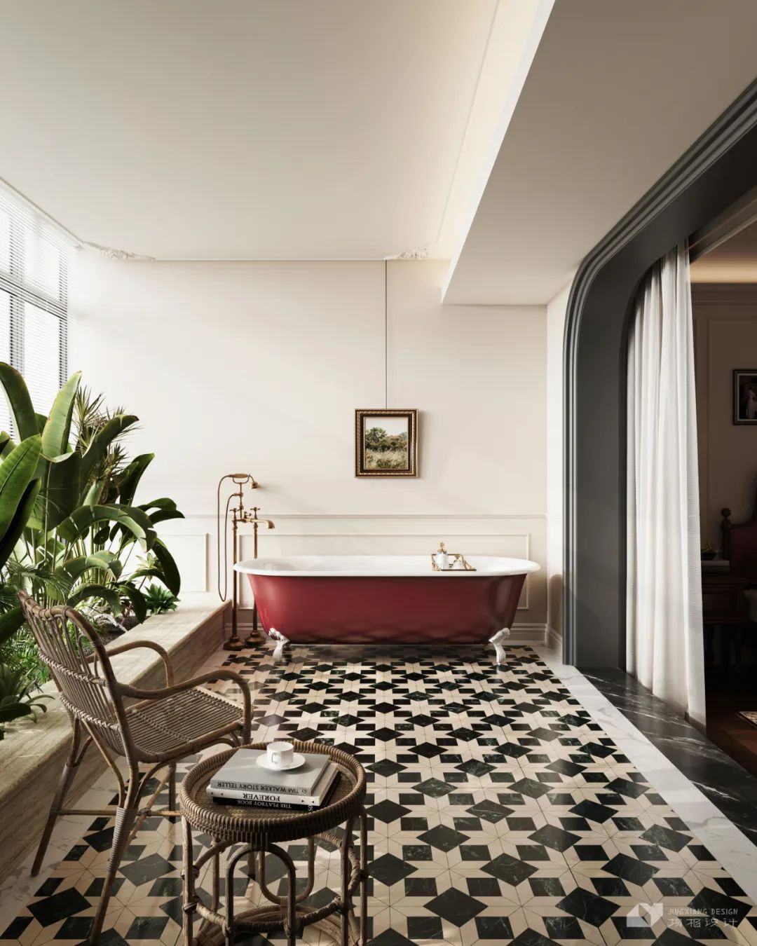 深圳金地翠堤湾法式复古住宅设计丨中国深圳丨深圳境相设计-45