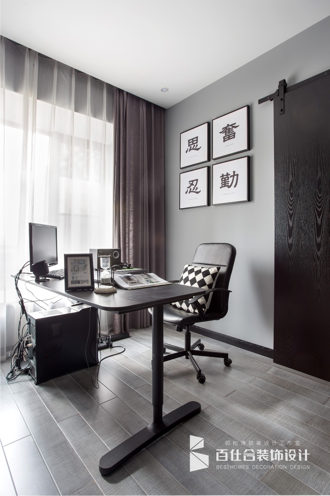 自“游”空间——139㎡摩登洋派现代宅  百仕合装饰设计-35