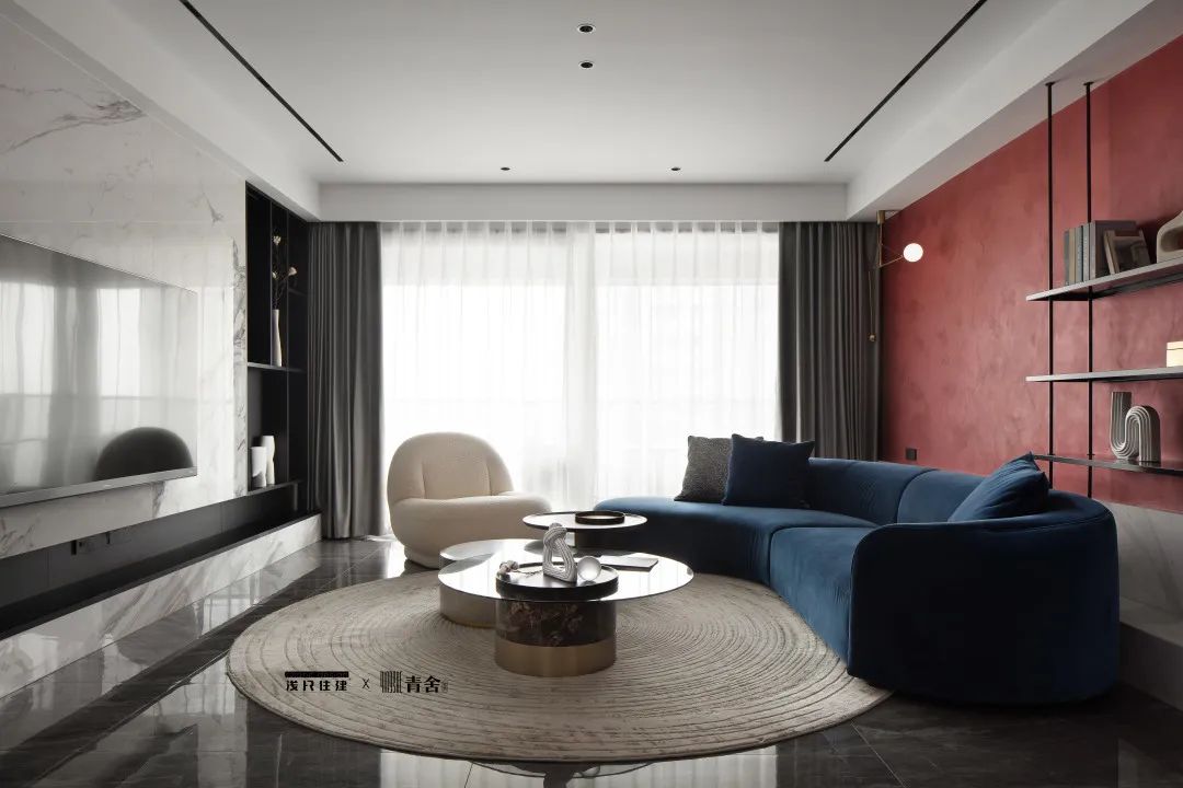 摩登撞色美宅 · 湘江壹号极致奢华空间丨浅尺住建-35