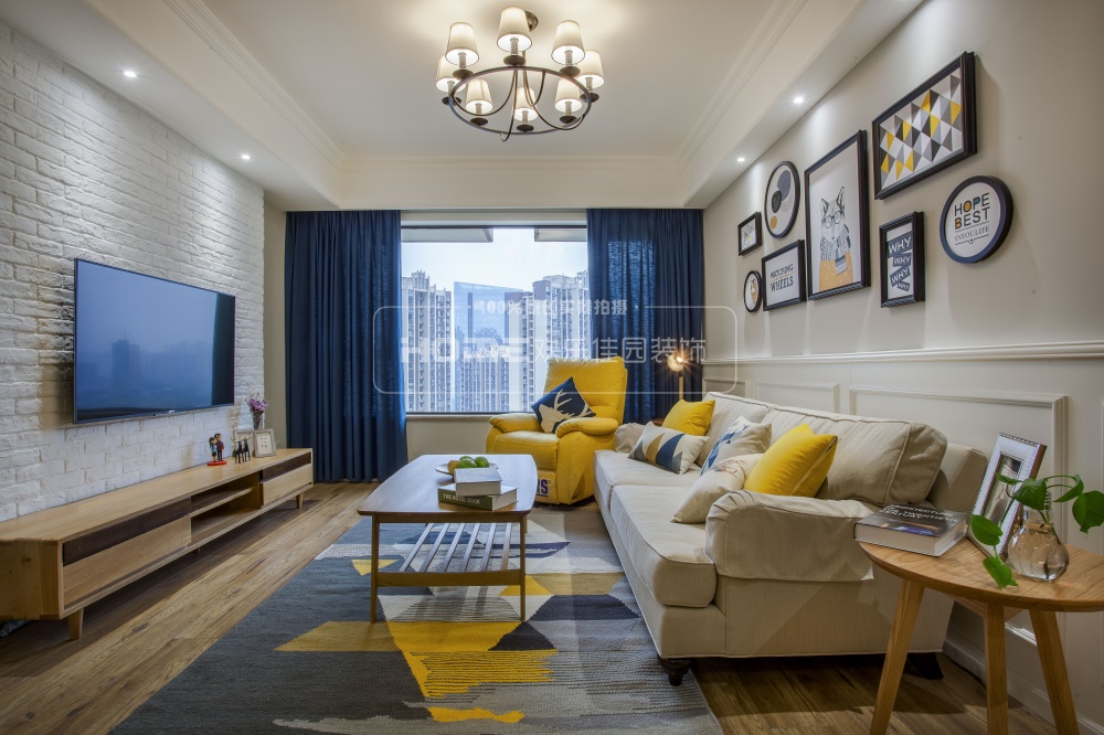 成都中粮锦云混搭风三室一厅,简约实用,空间改造巧妙-2