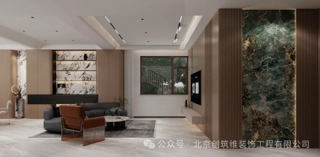 唐山市乐北别墅7-1|600㎡现代简约风装修案例-20