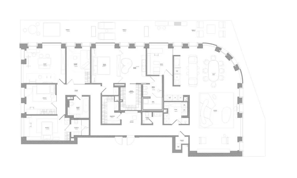 265㎡极简大平层丨Artem Babayants-11