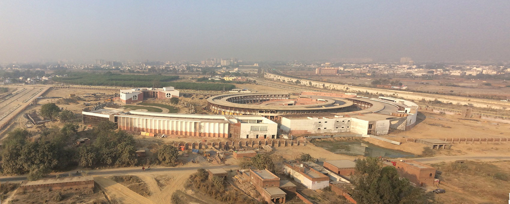 印度红拱螺旋城市市集-Avadh Shilpgram / Archohm Consults-84